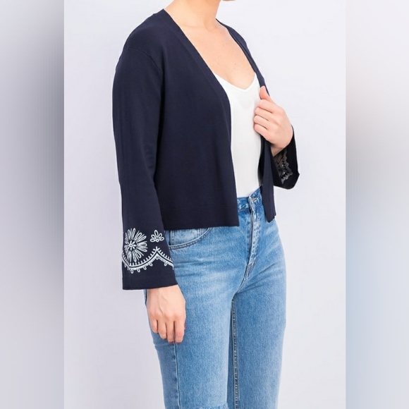 Tommy Hilfiger Embroidered Cardigan - Picture 3 of 9